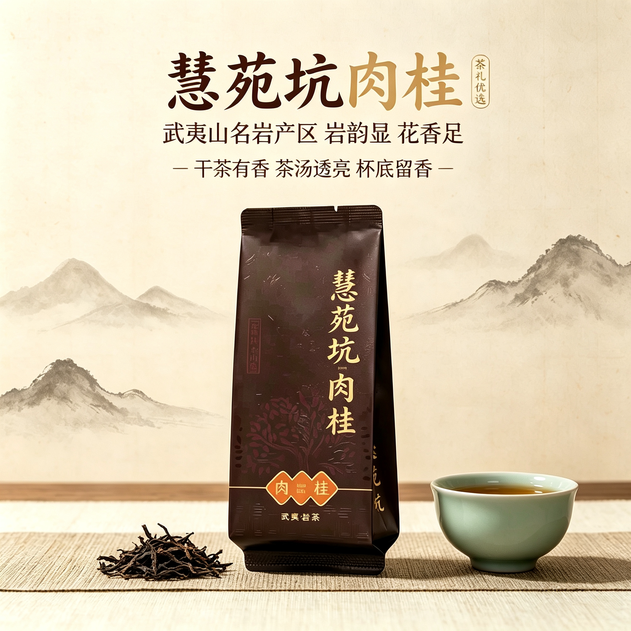 武夷正岩慧苑坑肉桂特级岩茶