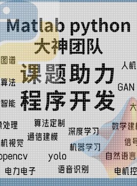 matlab代码帮做python代编程 问题解决仿真代码 程序代编yolo代做