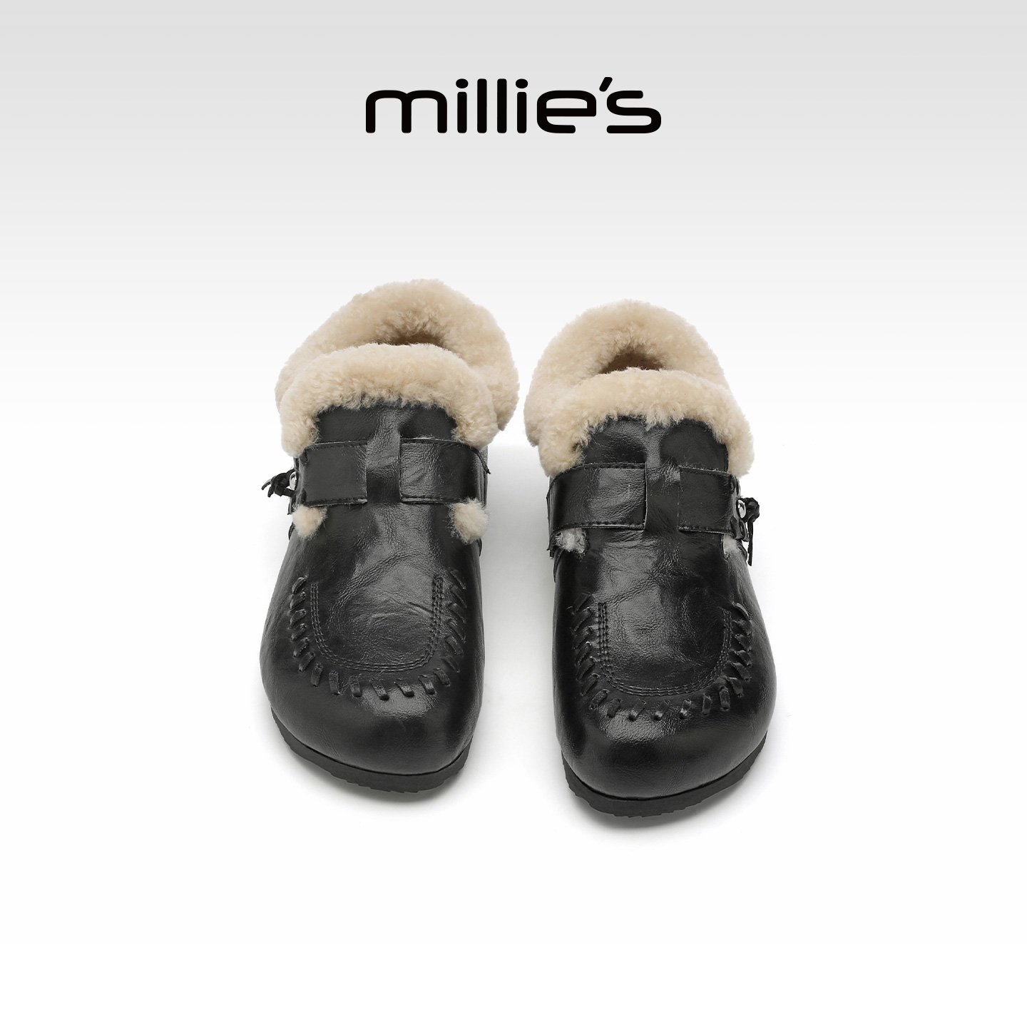 millies妙丽毛绒勃肯棉鞋女