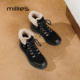 新款 millies妙丽加绒时尚 靴女厚底增高棉靴2025冬季 棉靴雪地靴子