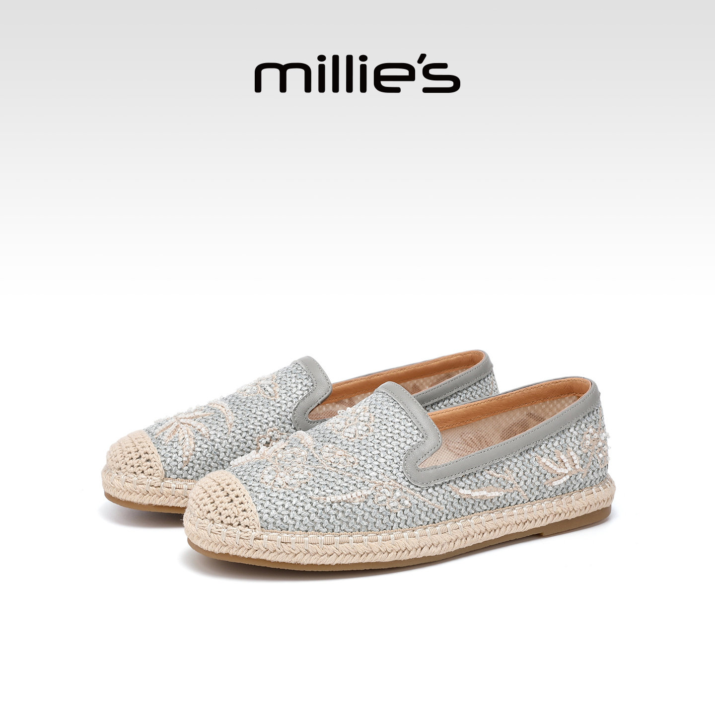 MILLIE'S/妙丽平底鞋一脚蹬渔夫鞋女鞋圆头休闲单鞋2026春季新款,女鞋,渔夫鞋,淘宝优惠券,粉丝福利购,淘宝优惠卷