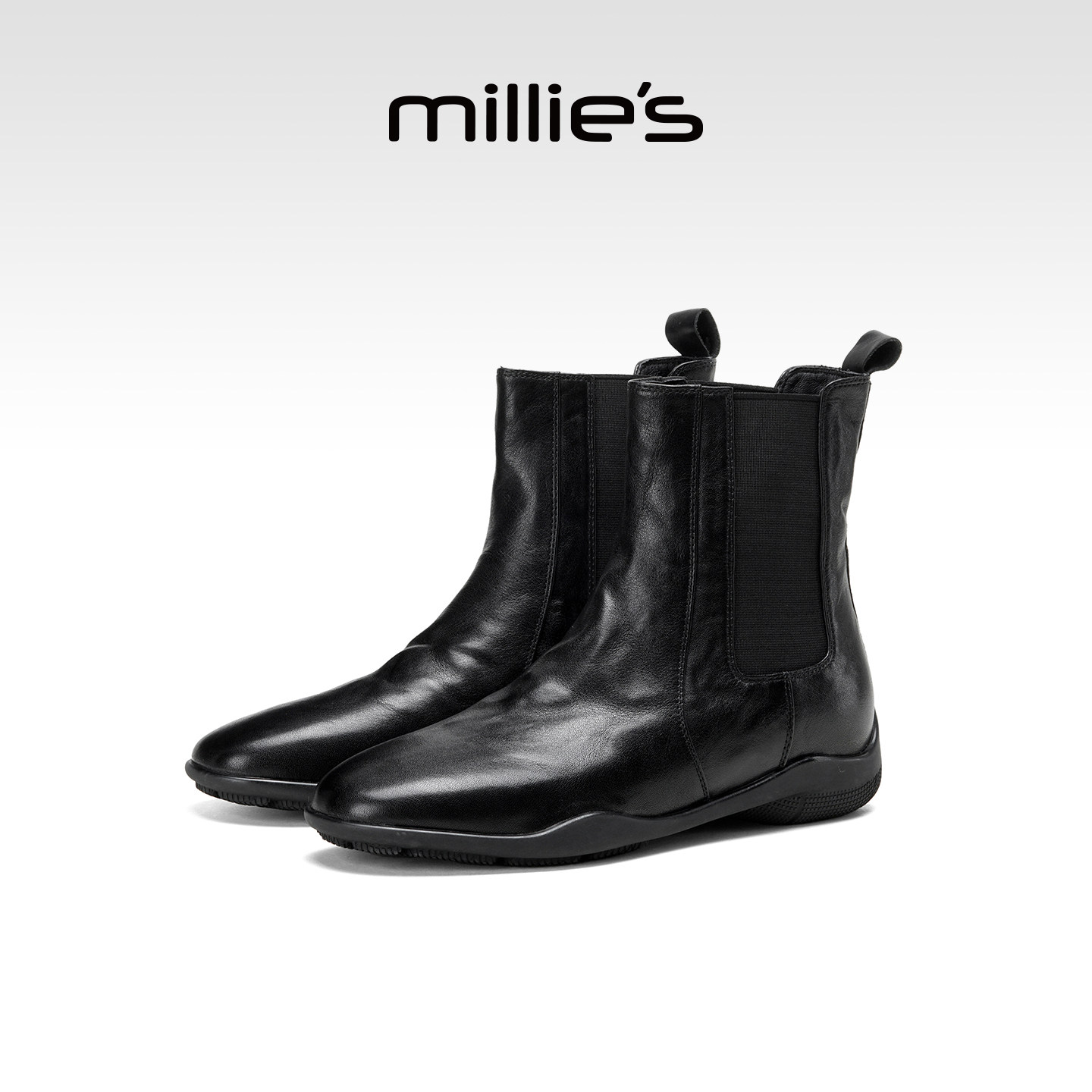 millies妙丽女鞋2025年冬季新款加绒西部牛仔靴复古短靴子马丁靴,女鞋,烟筒靴,淘宝优惠券,粉丝福利购,淘宝优惠卷