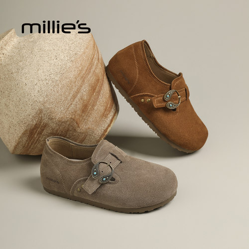 millies妙丽女鞋全包勃肯鞋休闲