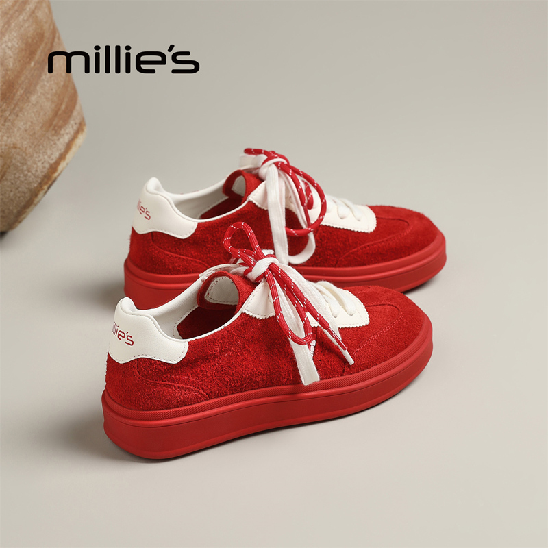 millies妙丽女鞋厚底增高运动鞋