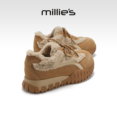millies妙丽加绒德训鞋加厚棉鞋