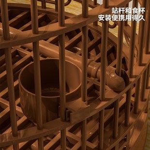 鸟笼子鹦鹉笼家用大号外出笼八哥画眉虎皮玄凤豪华新型观赏笼