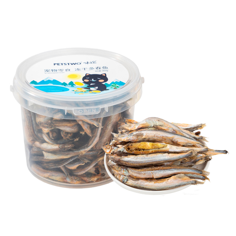 多春鱼冻干猫零食小鱼干猫咪零食鹌鹑营养增肥发腮补钙成猫幼猫粮