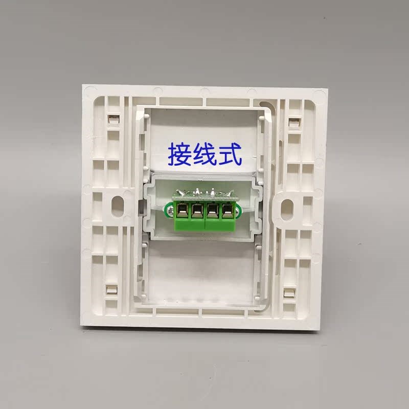 银色86型 一位USB直头面板单口母对母直插式对接免焊数据延长插座