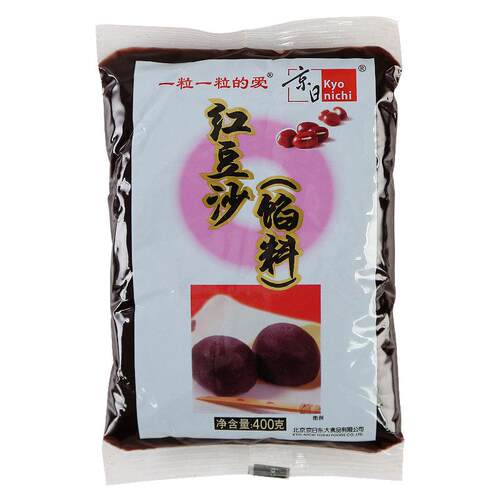 京日红豆沙400g 蛋黄酥材料绿豆糕月饼馅料面包馅红小豆烘焙原料