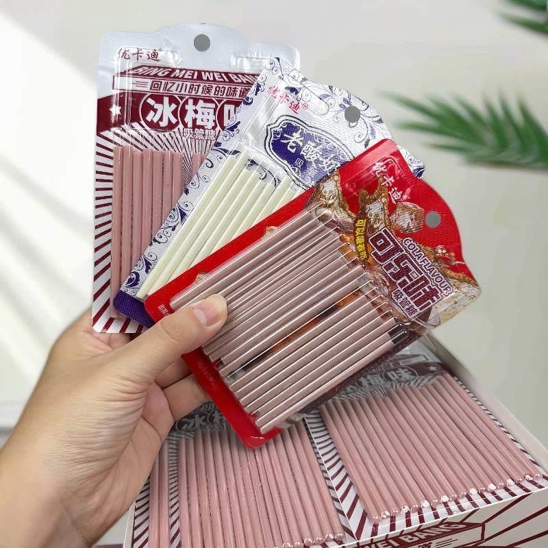 【优卡迪】老酸奶棒吸管糖8090后怀旧吸吸乐小卖部糖果校园零食