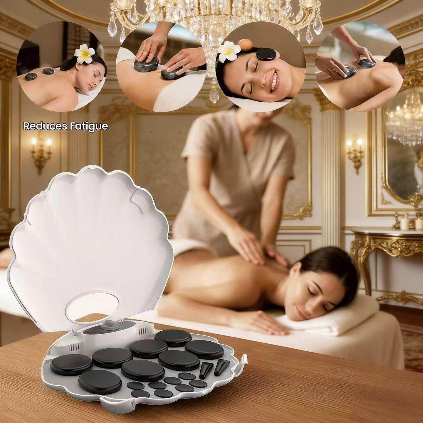 围巾肚子热式足浴店加热箱恒温箱放松工具按摩石头鹅卵石通经活络