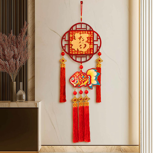 春节福字木挂件2026年新款门挂
