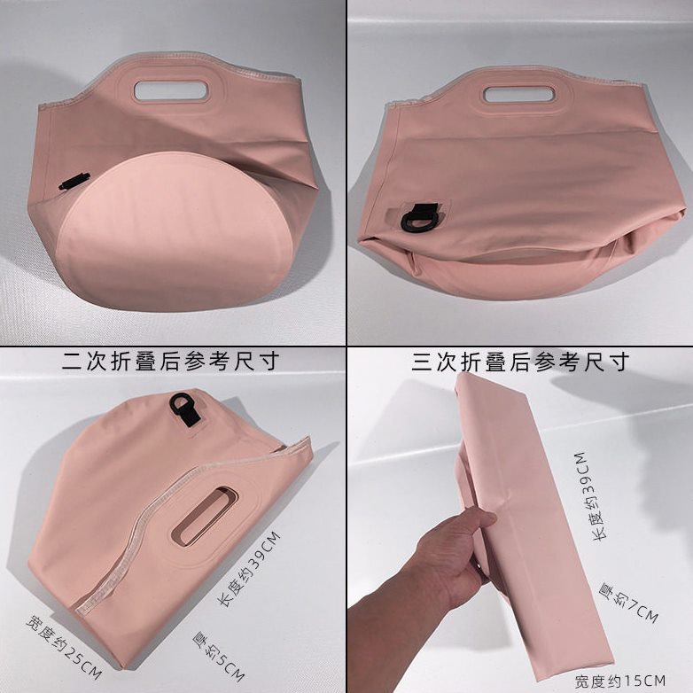 直销【1箱35个起批含运】小号折叠温感足浴盆 可收纳浴足泡脚水桶