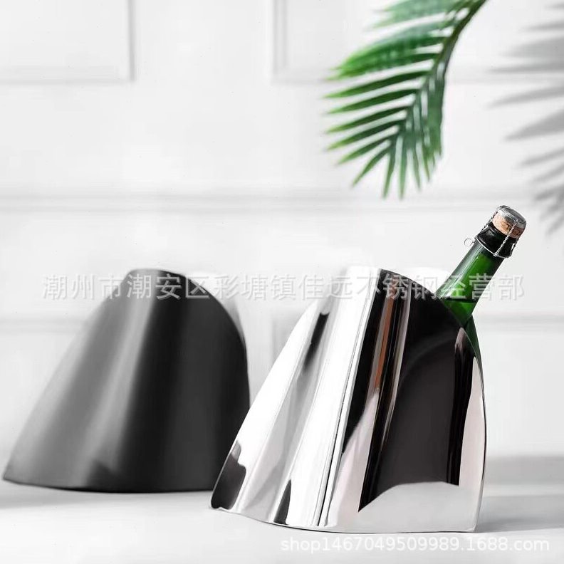 直销304不锈钢香槟桶创意冰桶酒吧用品酒具冰酒器全套冰桶