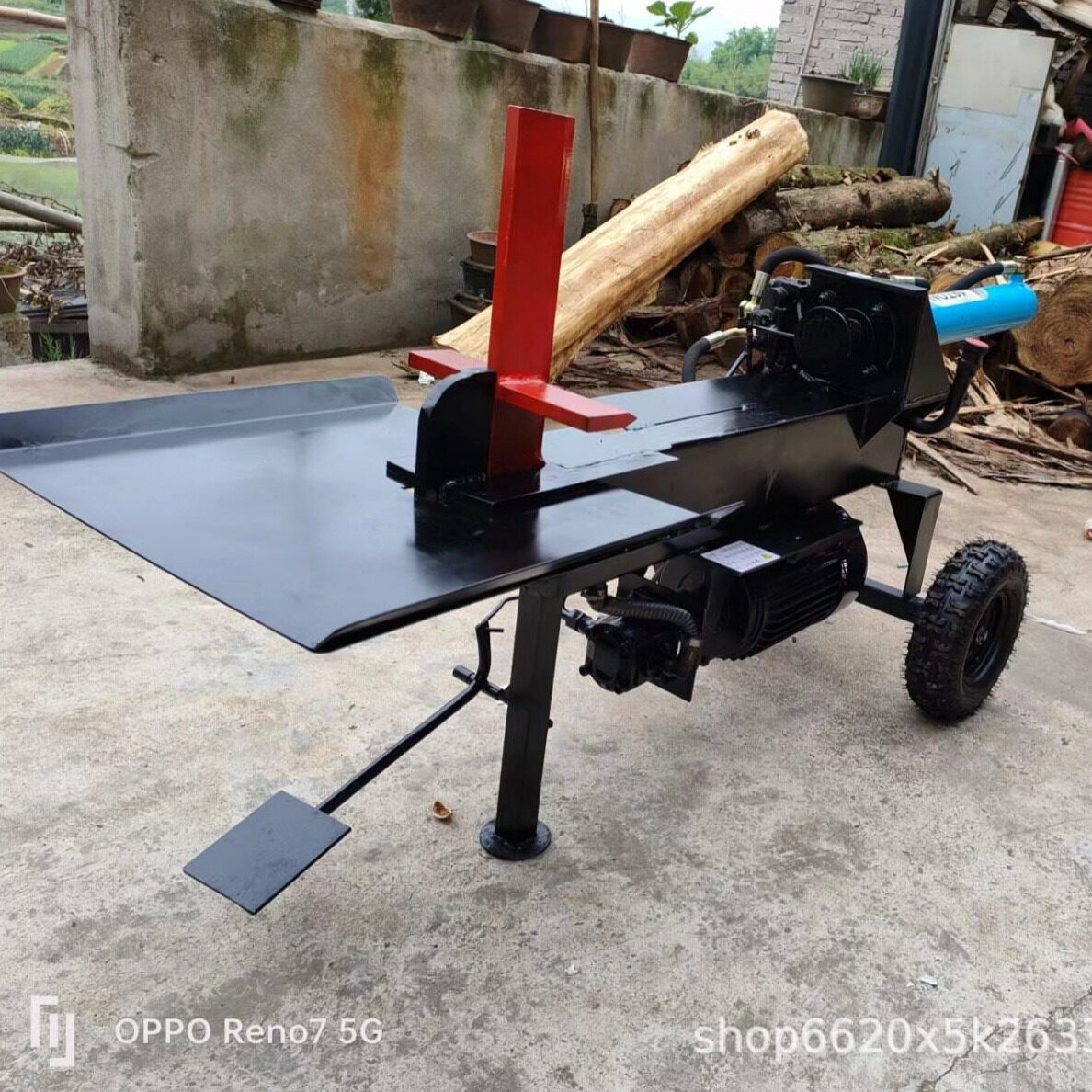 直销工汇电动液压劈柴机小型家用劈木机劈柴机 劈柴神器 机械木材