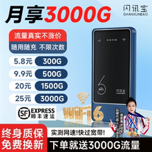 闪讯宝无线网络随身wifi2025新款全国通用无限流量高速移动wifi6充电二合一10000毫安车载上网路由器无线宽带