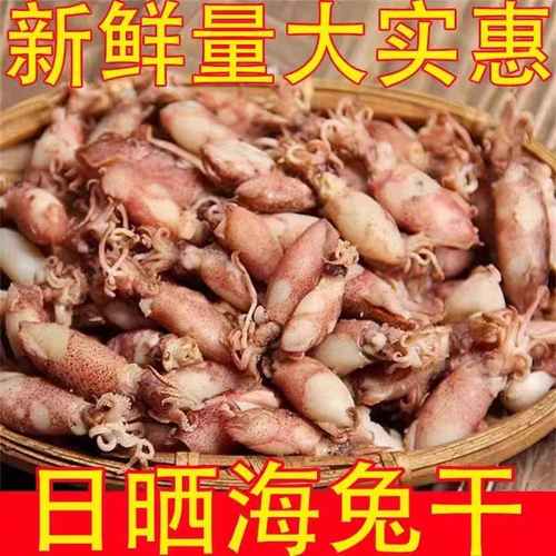 淡晒海兔干1000g海兔子带籽小鱿鱼仔笔管鱼乌贼干墨鱼仔海鲜水产
