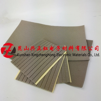 全方向导电海绵单面背胶X-Y-Z轴方位泡棉K胶条EMI电磁屏蔽接地材