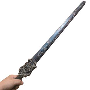 玄天上帝桃木剑五行七星剑金木水火土一体桃木木剑道家法剑可定制