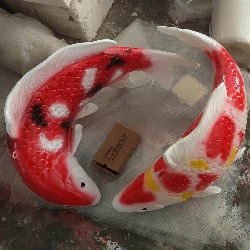 仿真鲤鱼灯摆件户外吊装海洋主题雕塑发光鱼酒店公园景区水池装饰,家居饰品,装饰摆件,淘宝优惠券,粉丝福利购,淘宝优惠卷