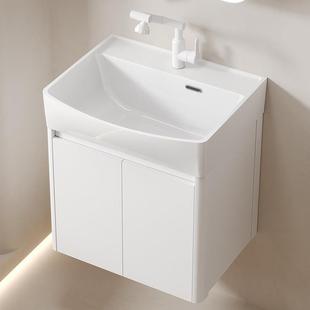 小户型洗手盆台盆柜组合加厚蜂窝铝浴室柜加深洗脸盆小陶瓷一体盆