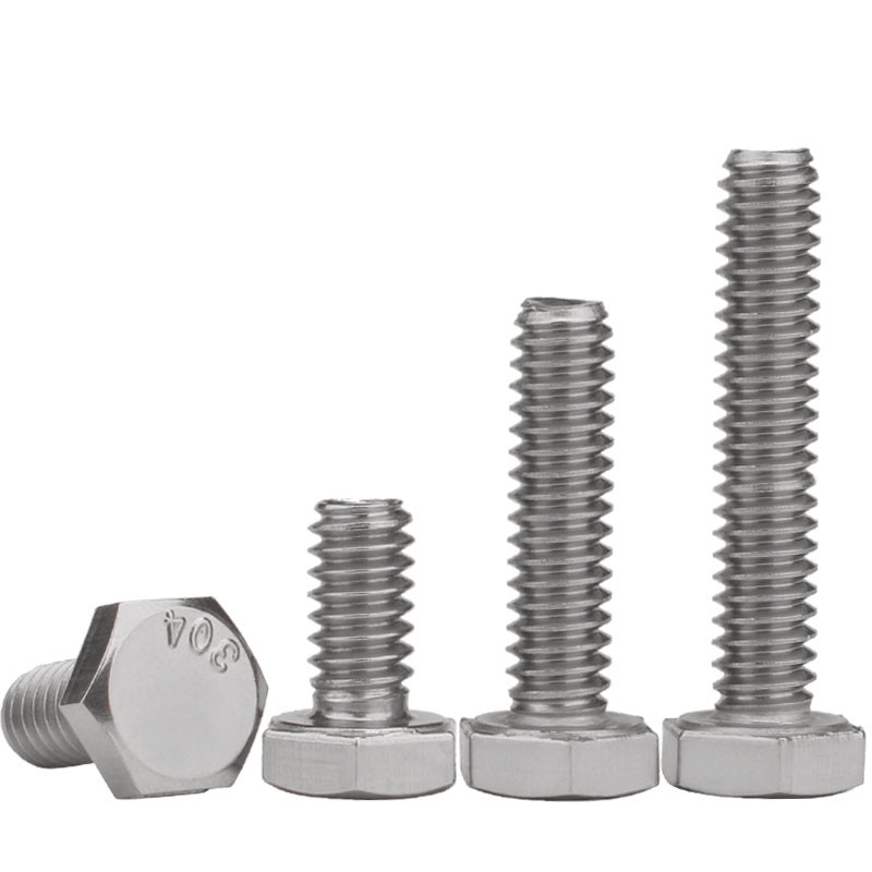 M6 M8 304不锈钢外六角螺栓全牙加长螺栓螺丝杆X150X160X180X200