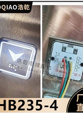 苏州帝奥电梯使用HB235-4 VER. 3.0原装键方形不锈钢HB235-4按钮
