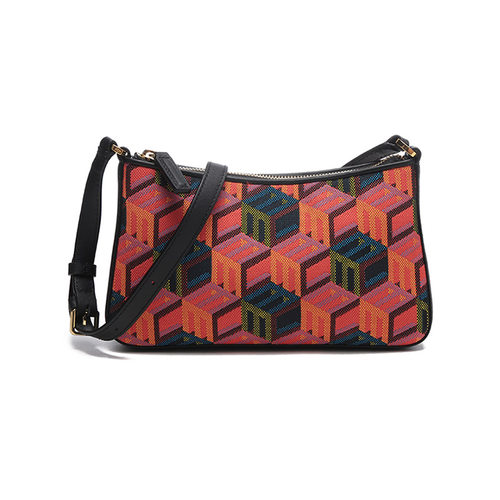 MCM女士织物配皮单肩斜挎包迷你款 MWSCSCK02