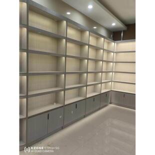 定制便利店烟酒柜组合背柜书柜带柜门吧台墙柜茶展示柜办公室