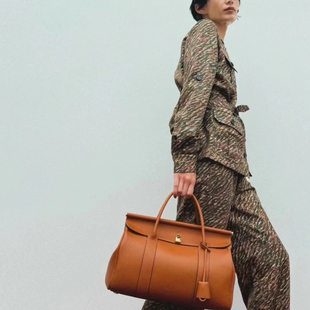 欧美小众lP32牛皮大容量复古托特包女手提高级感通勤包女斜跨包