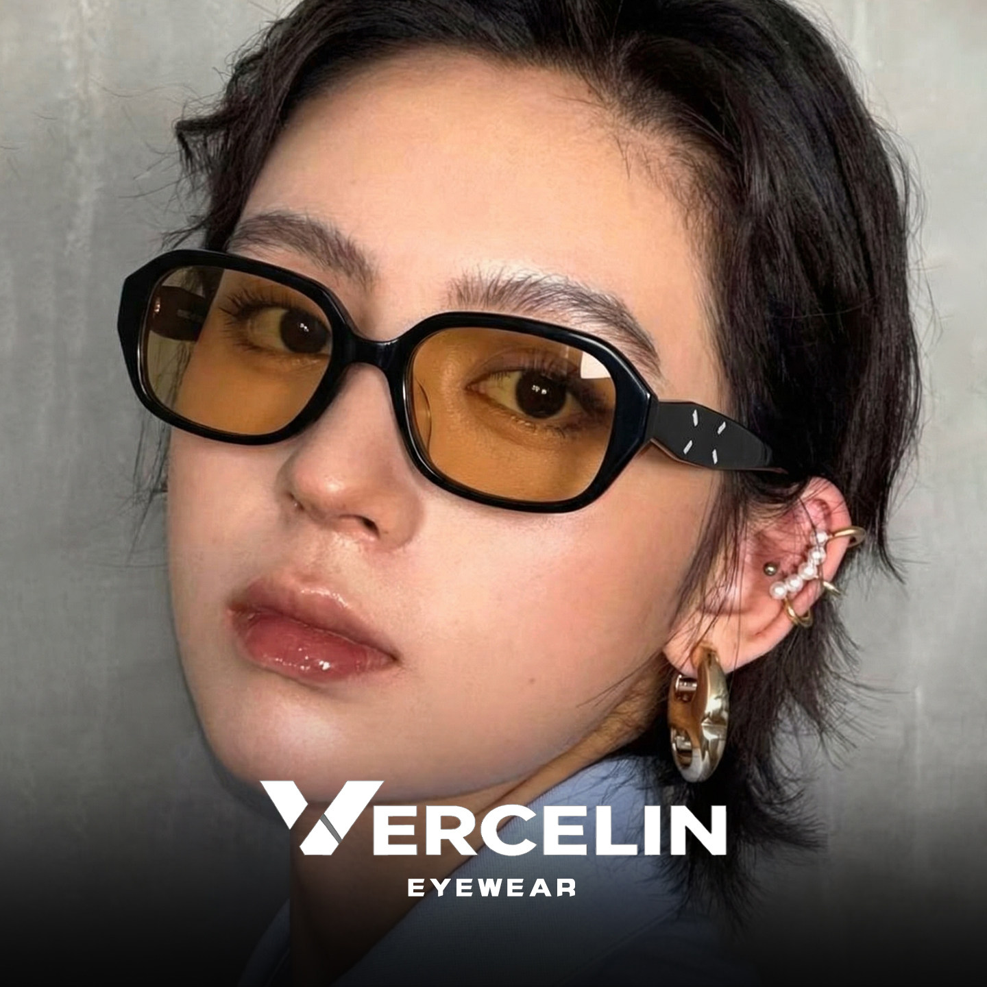 复古gm茶色墨镜男女款高级感2026新款马吉拉太阳眼镜近视可配度数