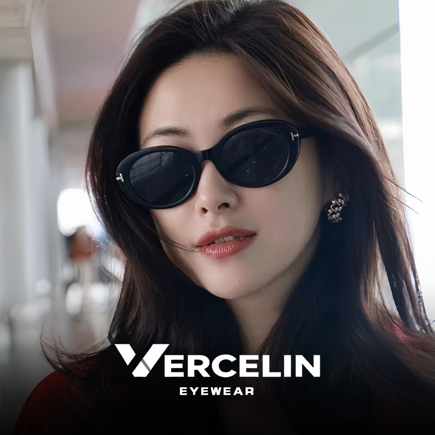 复古椭圆猫眼墨镜女2026新款高级感适合方圆脸太阳眼镜显脸小近视