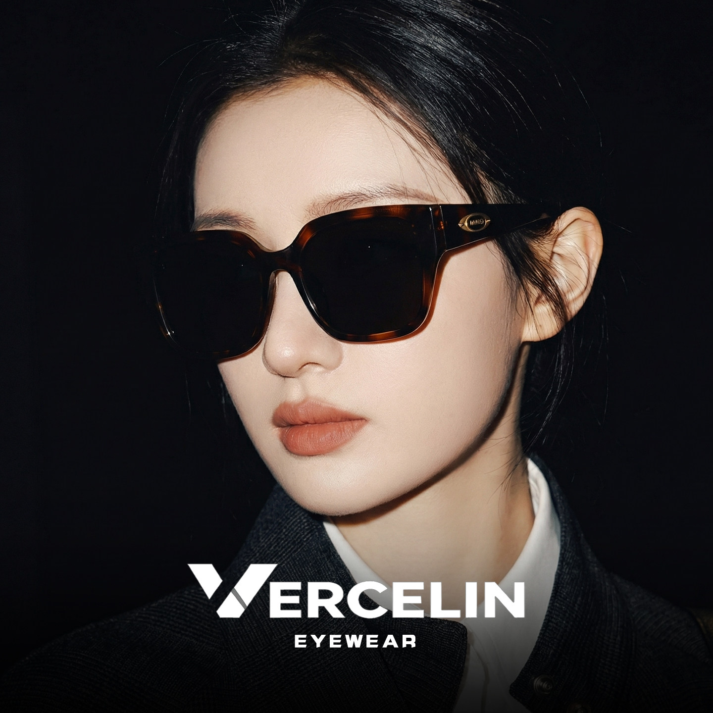 复古大框玳瑁猫眼墨镜女高级感适合方圆脸太阳眼镜显脸小可配度数
