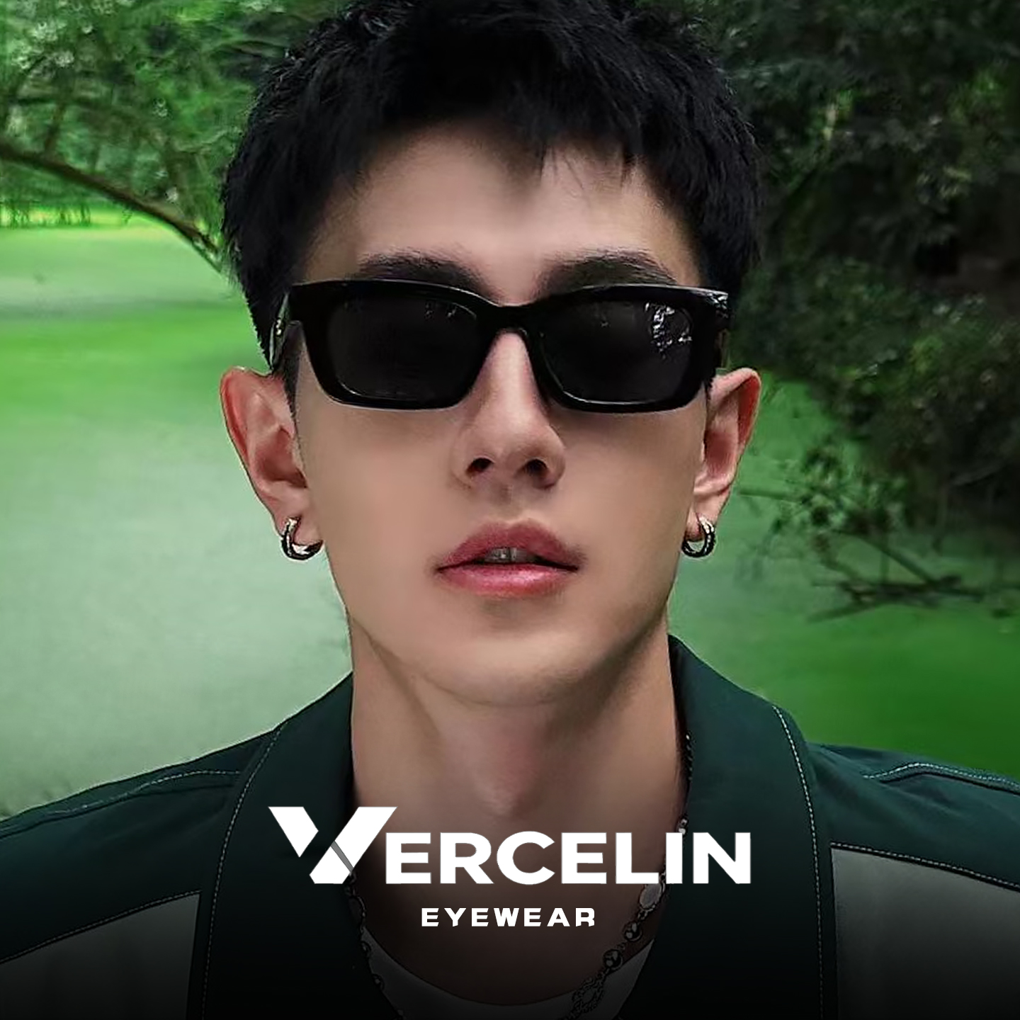 gm方框偏光太阳墨镜近视可配带度数男高级感痞帅窄框防紫外线开车