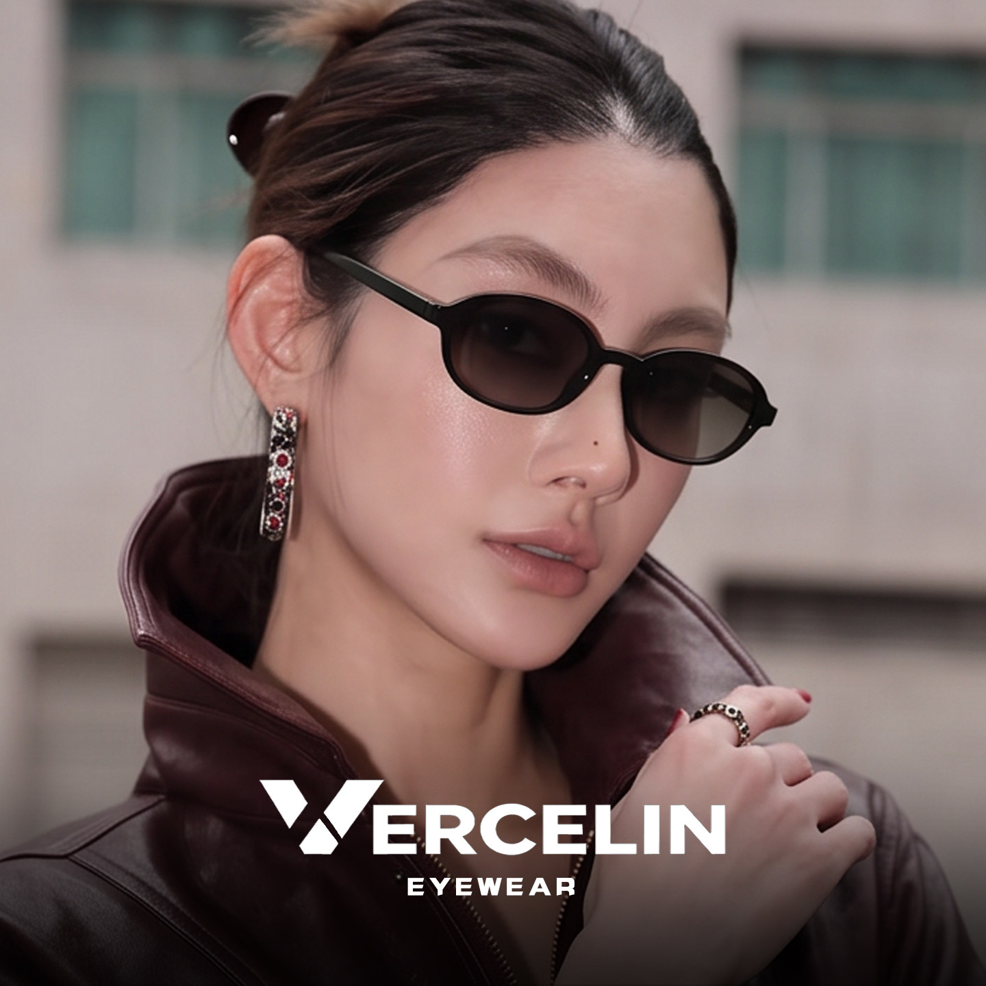 复古椭圆墨镜女高级感显脸小遮阳