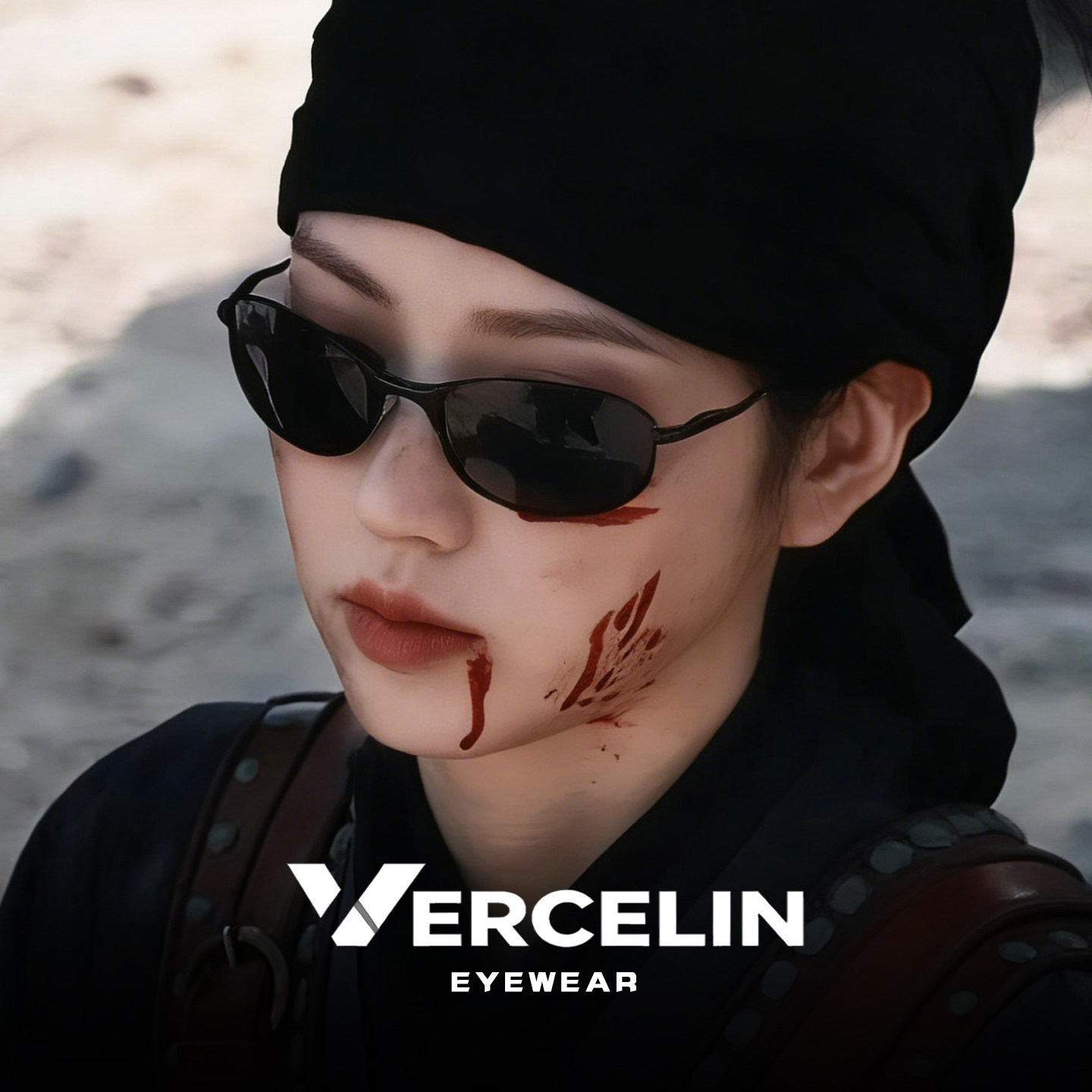 田曦薇同款椭圆小框墨镜女高级感2026新款户外运动偏光太阳镜近视