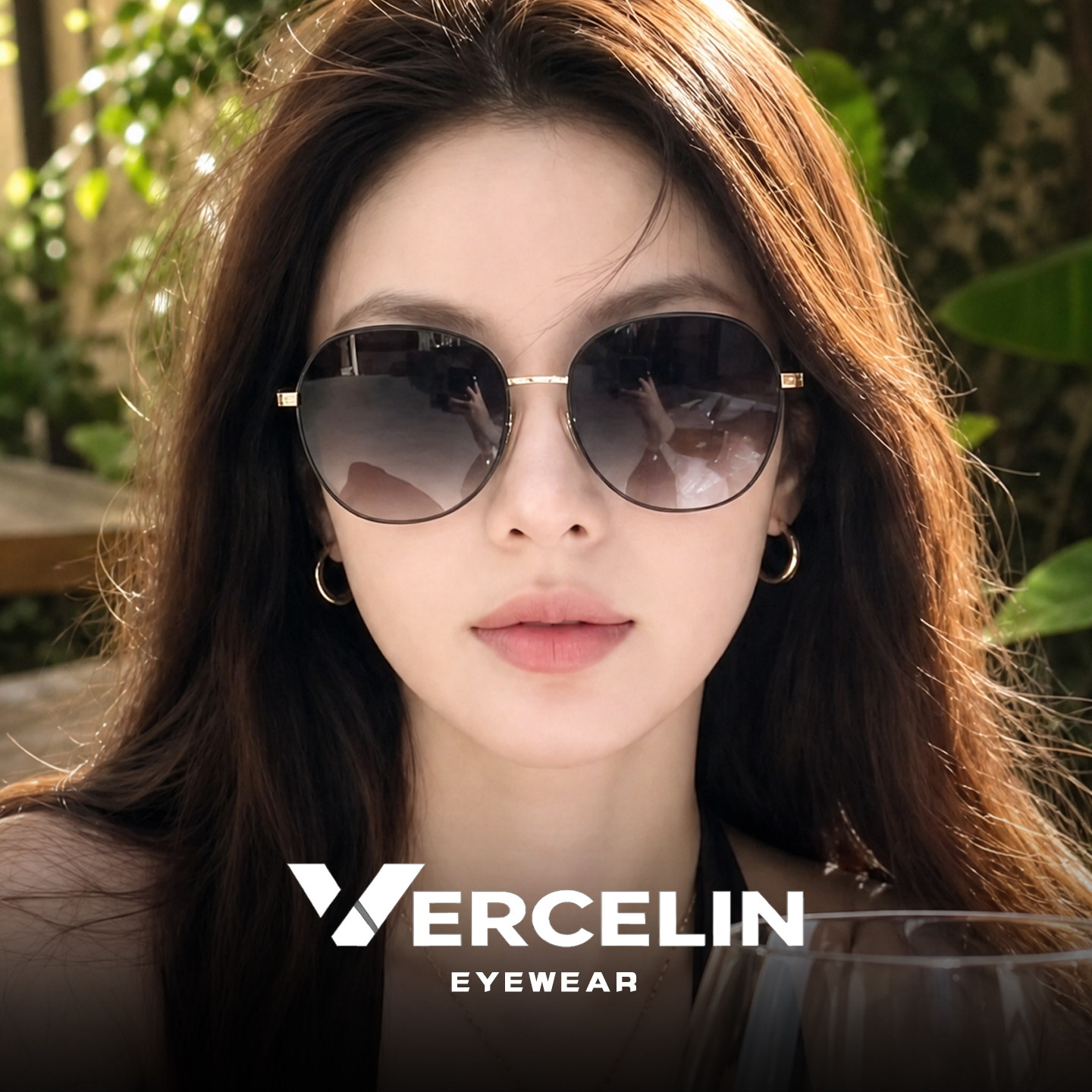 超轻圆框墨镜女高级感方圆脸偏光渐变太阳眼镜开车防紫外线带度数