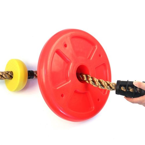 儿童秋千 攀爬底部大圆盘 户外秋千 室内外彩色圆盘秋千