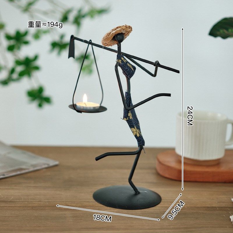 复古铁艺烛台小摆件创意家用欧式浪漫烛光晚餐布置道具餐桌装饰品,特色手工艺,其他特色工艺品,淘宝优惠券,粉丝福利购,淘宝优惠卷