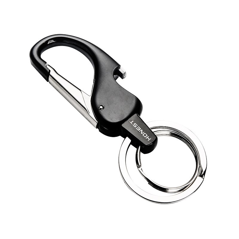 honest百诚腰挂钥匙扣 金属汽车钥匙扣挂件多功能带开瓶器