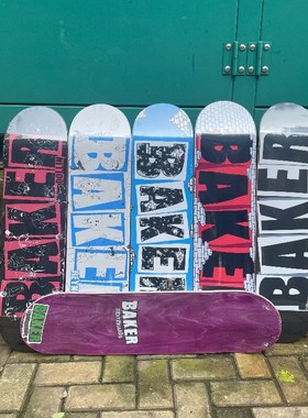 Baker 滑板板面甲板双翘四轮滑板配件7层加拿大冷压枫木8.0/8.25