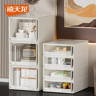 收纳箱客厅杂物收纳柜大容量家用塑料储物柜整理箱 禧天龙抽屉式