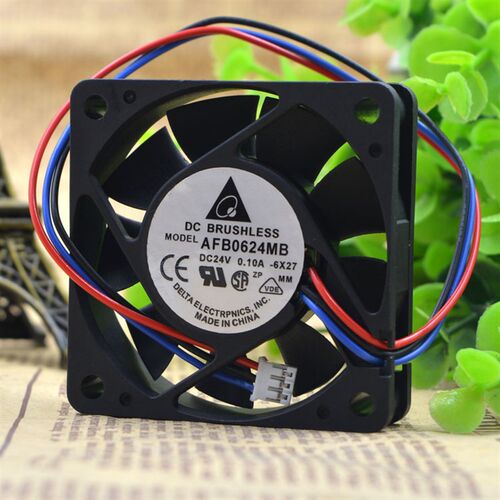 全新原装台达 AFB0624MB 6015 6CM/厘米 24V 0.10A 3线变频器风扇