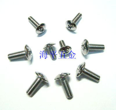 TM铁镀白锌十字大扁机大扁头螺丝蘑菇头伞型大头机螺钉M3M4M5M6M8