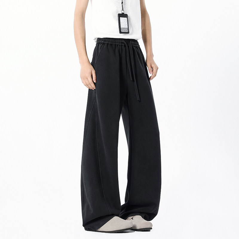 nnefc2025春季新款美式弯刀卫裤男女垂感宽松百搭运动裤休闲裤,男装,卫裤,淘宝优惠券,粉丝福利购,淘宝优惠卷