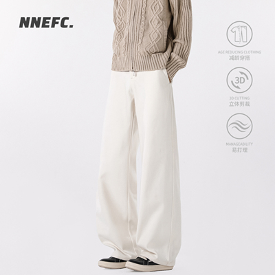 NNEFC复古极简休闲裤2026秋冬季潮牌纯色高级感立体垂感百搭西裤