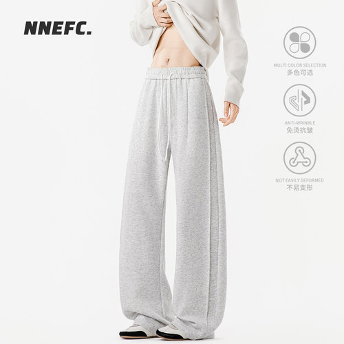 NNEFC美式高街弯刀侧条卫裤