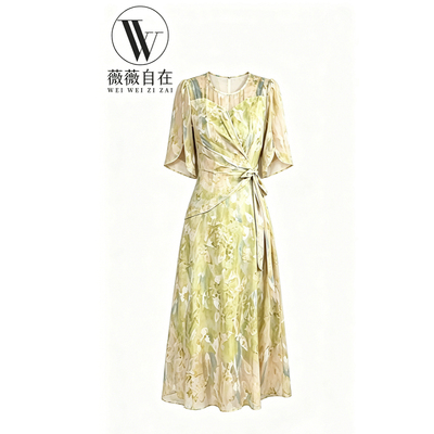 【撤柜清仓】W气质高端大码显瘦连衣裙W85