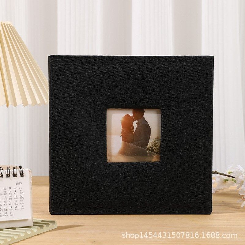 德川  6寸100圆背纸芯插页式相册 家庭 儿童成长纪念册  跨境