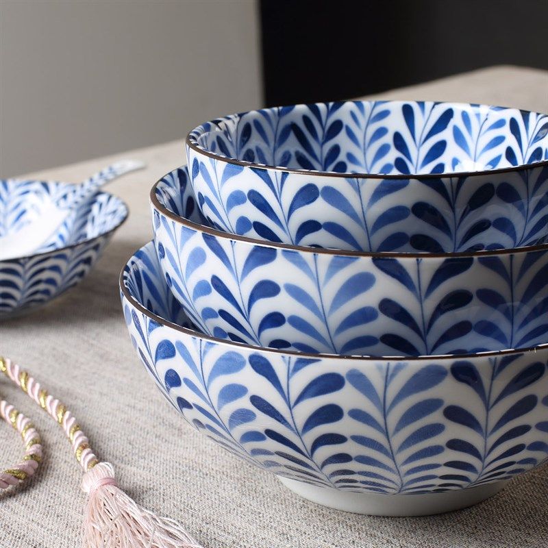 锦藤釉下彩陶瓷餐具套装 日式餐碗餐盘味碟汤勺 家用餐具送礼套装,餐饮具,瓷器套装,淘宝优惠券,粉丝福利购,淘宝优惠卷